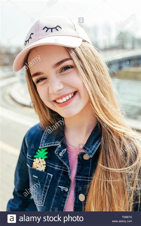 Very nice, some looked a bit young though, and it would be interesting to know how many were british, or do they only announce the nationality when they are are fat n drunk at the grand national race. Happy young beautiful teenager girl on the urban street Stock Photo - Alamy