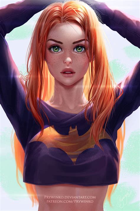 Batgirl Without Mask By Prywinko On Deviantart