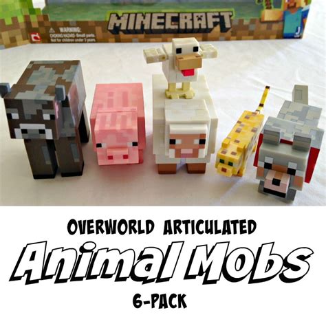 Minecraft Overworld Articulated Animal Mobs Toys