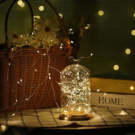 Battery Operated Warm White 50 Led Clear Fairy Lights String Etsy