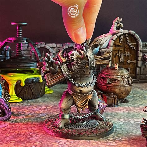 3d Printable Dungeon Trolls Pre Supported By Cast N Play