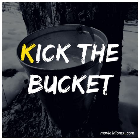 Kick The Bucket Idiom Meaning And Examples Movie Idioms