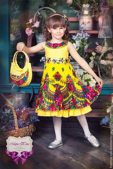 Платье для девочки в русском стиле Владислава заказать на Ярмарке