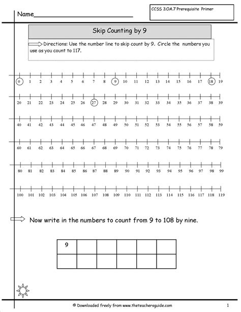 2nd Grade Math Worksheets Number Line Worksheets Counting Worksheets