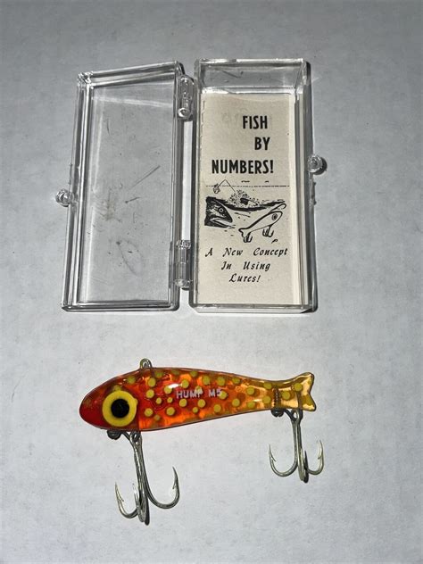 Vintage Hump M5 Mighty Minnow Lure Box Grelly USA
