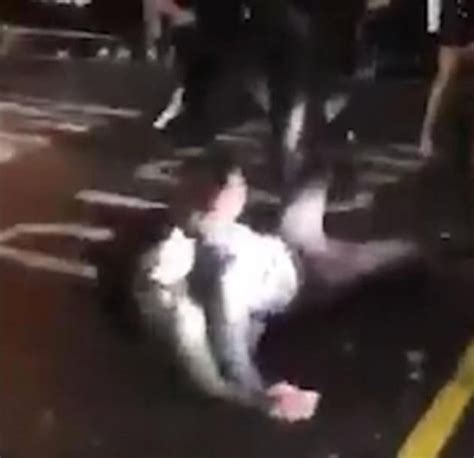 Bouncer Knocks Out Two Partygoers During Mass Brawl Outside Student Club Night Mirror Online