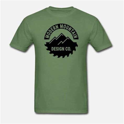 Logo Unisex T Shirt Military Green — Modern Mountain Design Co