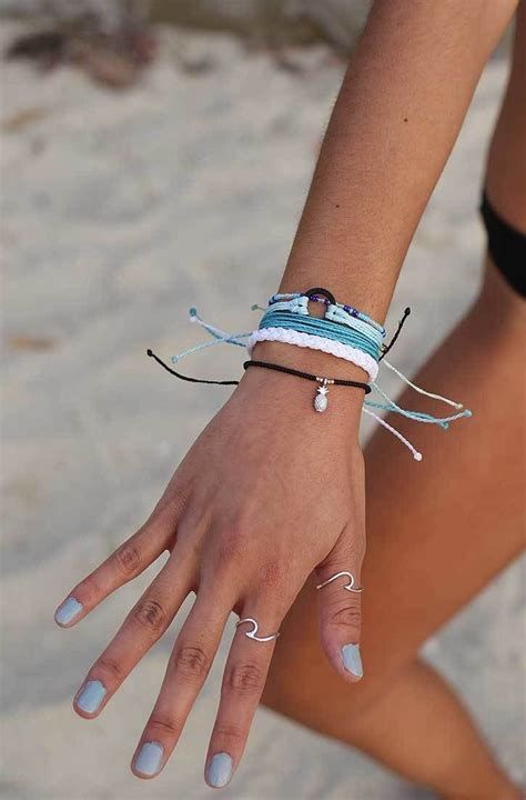 Silver Wave Ring Pura Vida Bracelets Ocean Inspired Jewelry Cute