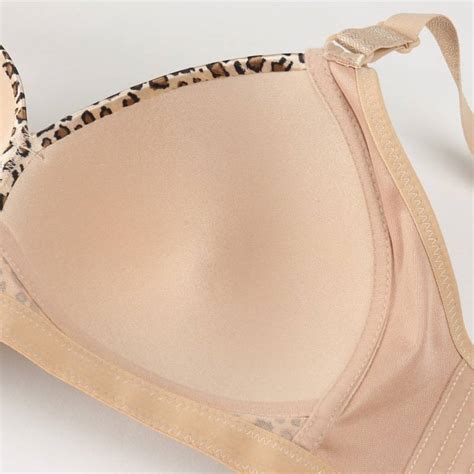 Luckymily 2019 Women Underwear D E Big Size Bra Slimgril Womens Sexy Health Leopard Bra Adjusted