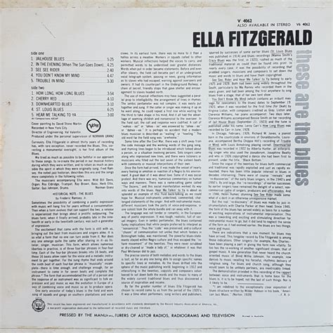 Lp Ella Fitzgerald These Are The Blues Cultura Na Cal Ada