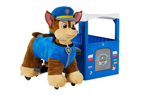 Paw Patrol 6 Volt Plush Paw Patrol Ride On With Pup House Chase