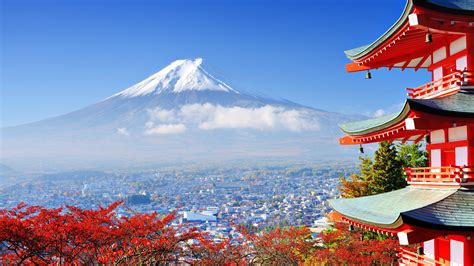Mount Fuji City Landscape Scenery 4k 3840x2160 8