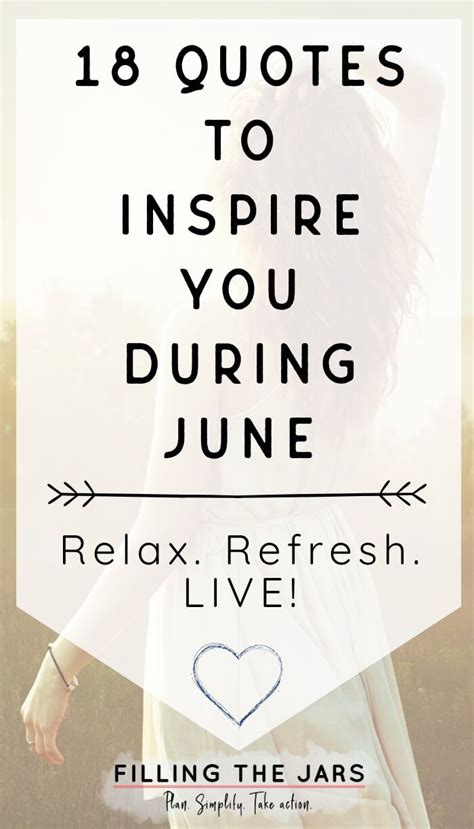 18 Summer Inspiration Quotes for June | Filling the Jars | Summer