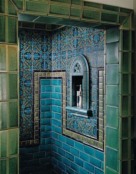 30 Cute Emerald Green Bathroom Tile Designs Ideas Art Deco Bathroom
