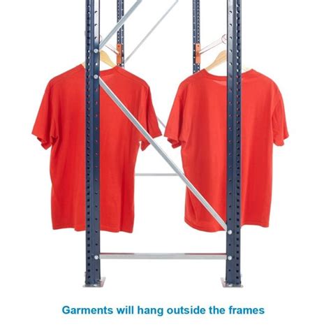 Mecalux Heavy Duty Longspan Garment Racking System Hanging Storage