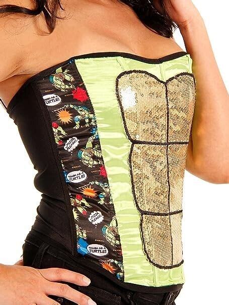 NWT Nickelodeon Teenage Mutant Ninja Turtles Corset Adult Cosplay