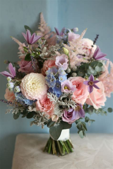 Loose Style Bouquet In Pastel Shades With Lots Of Texture Liberty