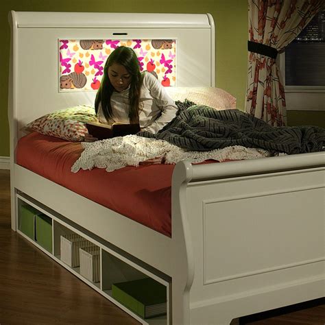 With light headed beds you can change the theme from toddler to adolescents with thousands of possible headboard graphics to pick from. LightHeaded™ Beds open storage for our Edgewood bed! http ...