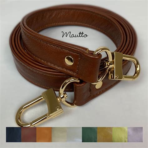 On Sale Genuine Leather Bag Strap 1 Wide With Gold 16xlg Clips