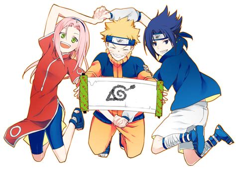 Haruno Sakura Uzumaki Naruto And Uchiha Sasuke Naruto And 1 More