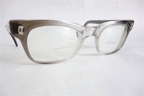 True Vintage 1950s Men S Eyeglass Gray Clear Fade Frames True Vintage Vintage 1950s 1950s Mens