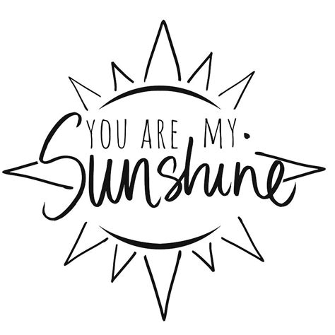 Flat cartoon character illustration design.isolated on white background. You Are My Sunshine With Sun Mixed Media by South Social ...