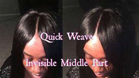 Invisible Part Quick Weave Youtube
