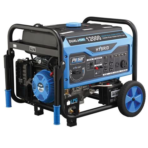 Users receive a notable increase in efficiency in large systems when compared to using inverters that accept 12 or 24 volts. Pulsar 12,000-Watt/9,500-Watt Dual Fuel Gasoline/Propane ...