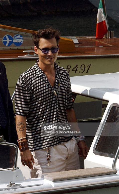 united states actor johnny depp at the 61st venice film festival to present his new film