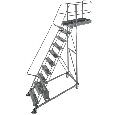 Ballymore Cl 10 42 10 Step Heavy Duty Steel Rolling Cantilever Ladder