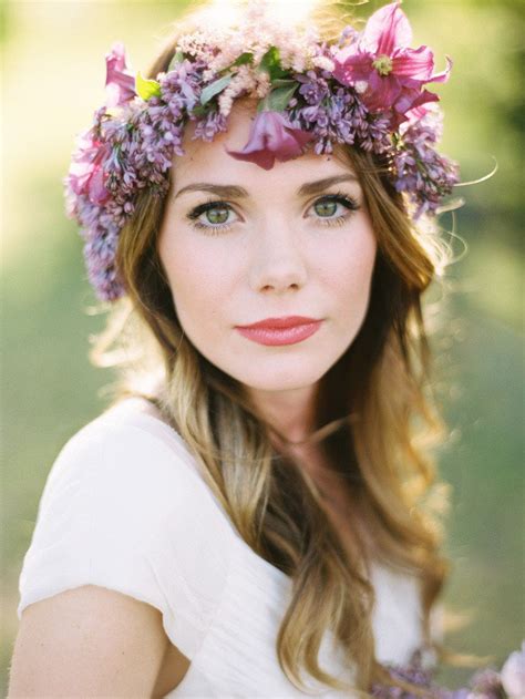Spring Inspired Photo Shoot From Ryan Ray Photography Flowers In Hair Flower Crown Bride