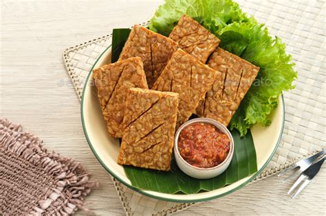 Tempeh Tempe Goreng Or Fried Tempeh Is Indonesia Traditional Food