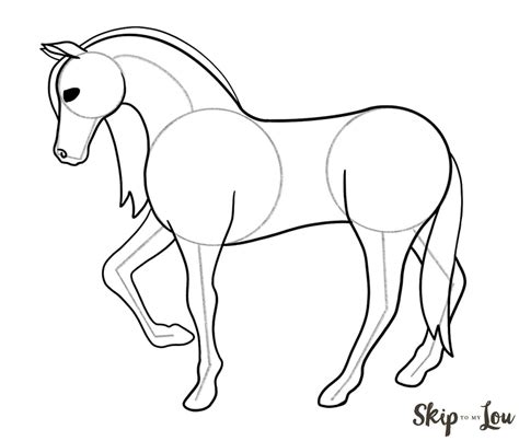 How To Draw A Horse Step By Step With Printable Guide Skip To My
