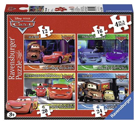 Ravensburger 7259 Disney Cars 4 In Box 12 16 20 24 Pieces Jigsaw