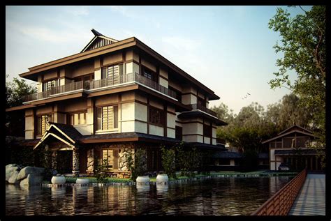 Contemporary japanese homes have elevated those. There is no plan for this home [ that I can find . Modern ...