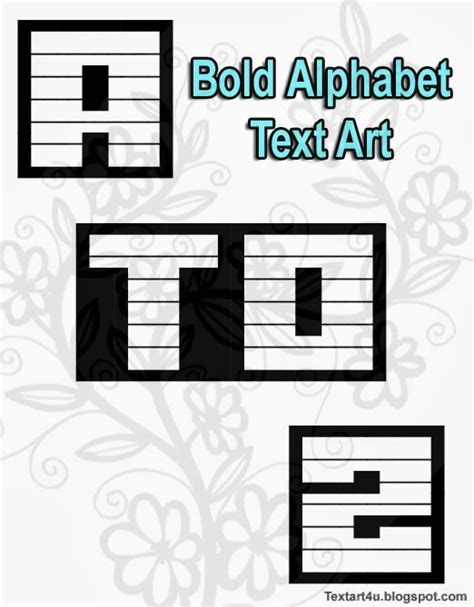 Bold Alphabet A To Z Copy Paste Text Art Cool Ascii