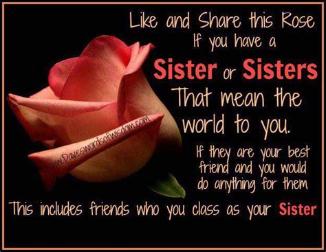 Sister That Means The World To You Inspirational Quotes Pictures