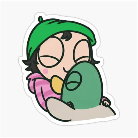 Sarah And Duck Hug Sticker For Sale By Orbmanson7 Redbubble
