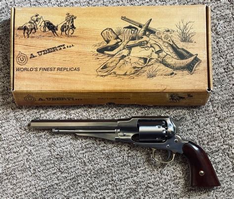 Stoeger Uberti Stainless 1858 Remington Army Unfired In Box Black