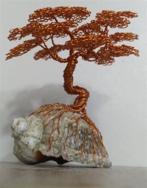 Bonsai Tree It Is Made From Wires Obtained By Recycling Will Decorate