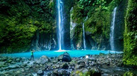 Two Colors Sibolangit Waterfall One Of The Most Beautiful
