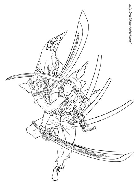 Zoro Coloring Pages - Coloring Home