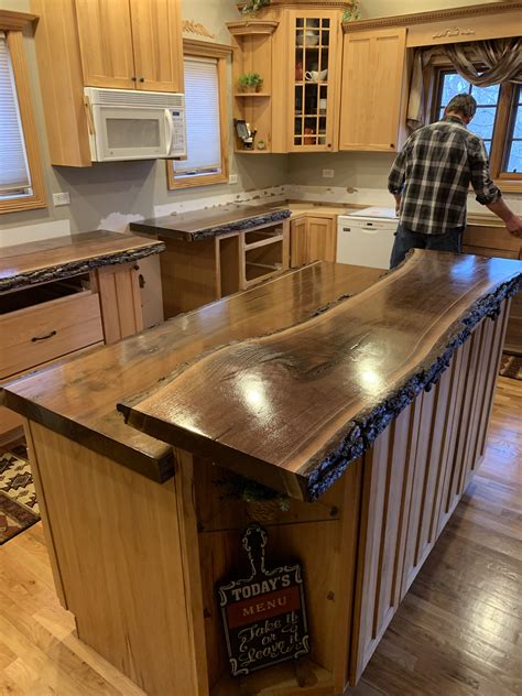 Live Edge Counter Top Live Edge Bar Live Edge Bar Top