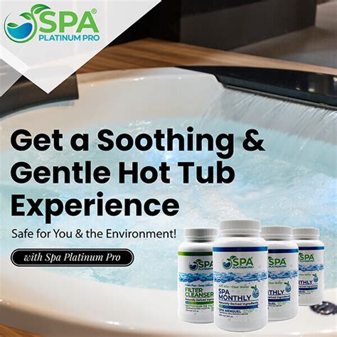 Spa Water Hot Tub Water Treatment Spa Platinum Pro Hot Tub Spa And Pool Products All Made
