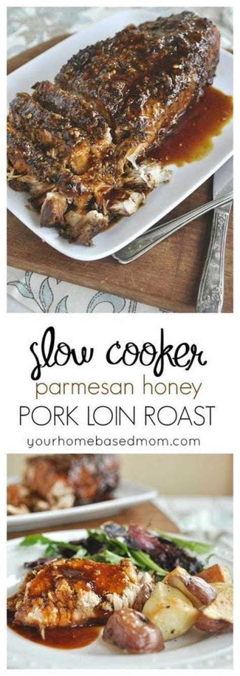 Sprinkle the pepper over the roast and garlic. Slow Cooker Parmesan Honey Pork Loin Roast is one of the ...