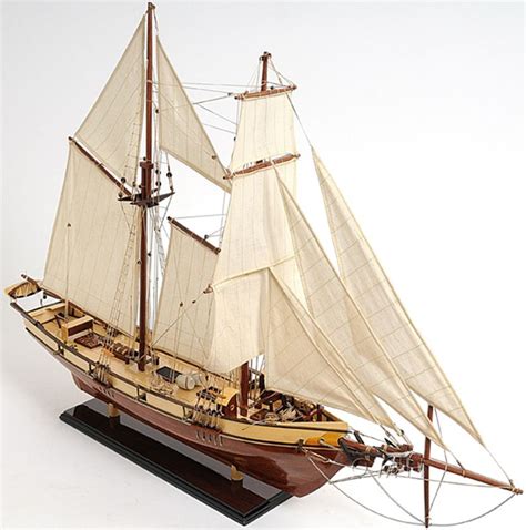 Old Modern Handicrafts Harvey Clipper Wooden Sailing Ship Model Ships