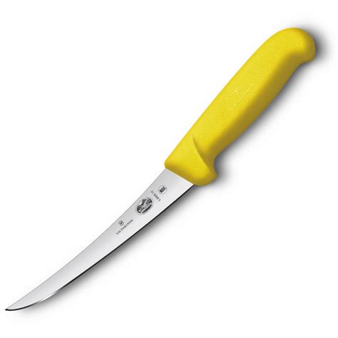 6 x victorinox 15cm curved boning fibrox knife yellow handle 5 6608 15 swiss victorinox