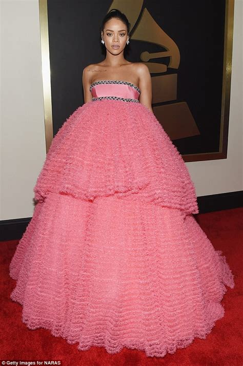 Big Reveal Rihanna Wore Giuseppe Zanotti Underneath Her Pink Grammy Gown Shoes Post