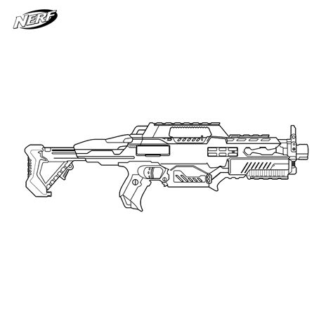 Kleurplaat Nerf Nerfmod Nerf Strongarm Template By Nerfmod On