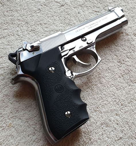 Beretta M92f Chrome Stainless Silver Gbb Pistol Tokyo Marui Gas
